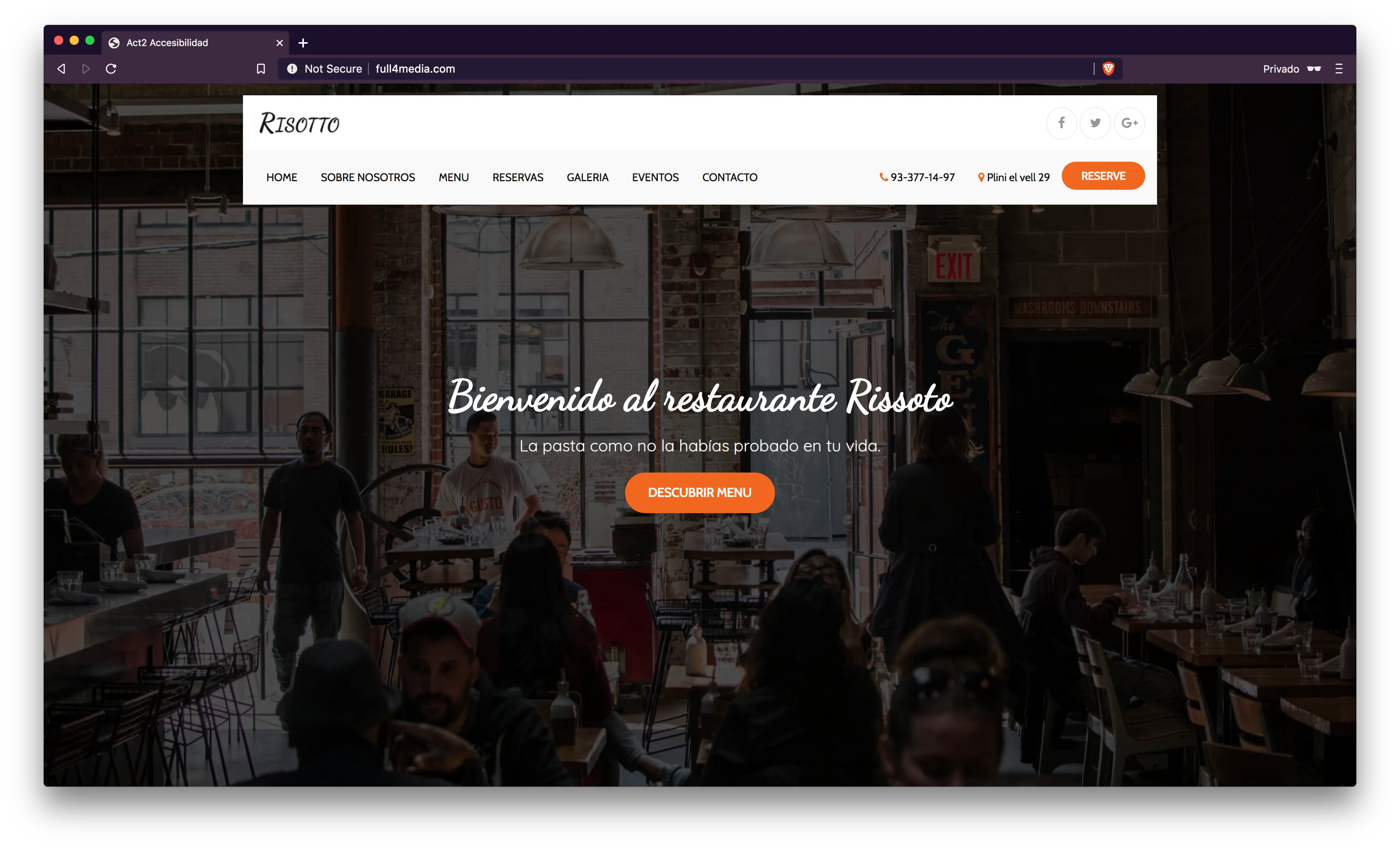 Full4media website homepage